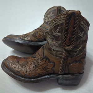 Old Gringo Hand Tooled Ankle Cowboy Cowgirl Western Boots